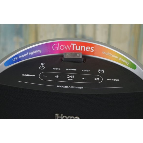 iHome GlowTunes Color Changing Alarm Clock Radio for Apple / iPod WORKS iA17 - Picture 6 of 13